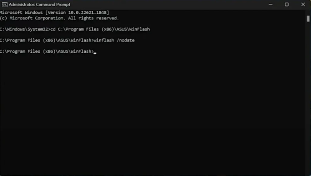 rollback bios asus rog ally.