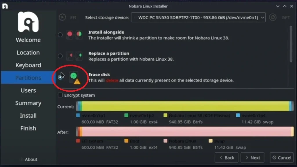 Install Nobara on Asus ROG Ally