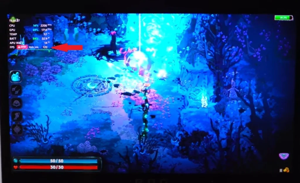 Asus ROG Ally Hades 2 benchmarks.