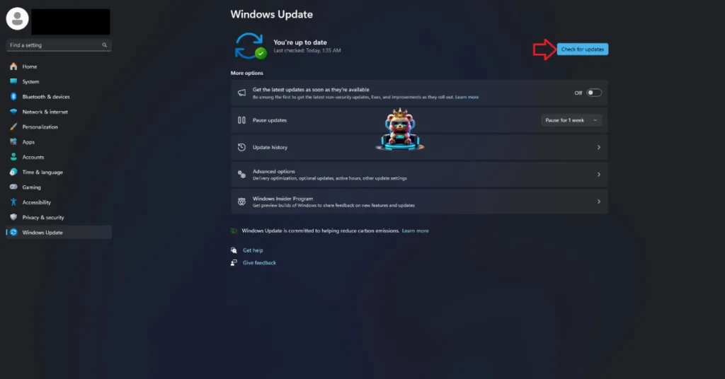How to check for new Windows Update.
