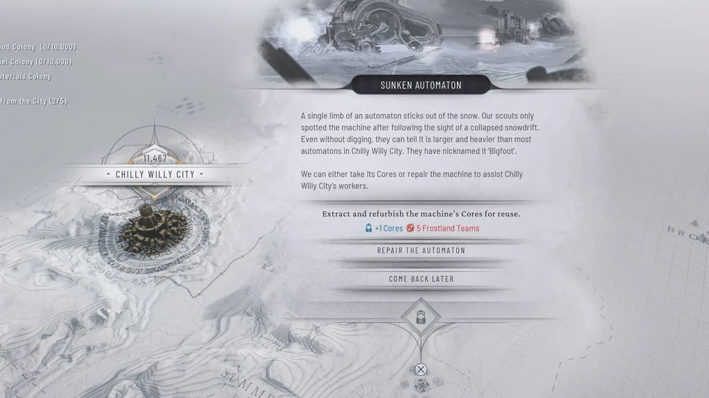Frostpunk 2 core node location