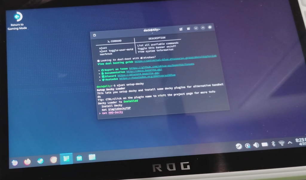 Install HHD Decky Asus ROG Ally and ROG Ally
