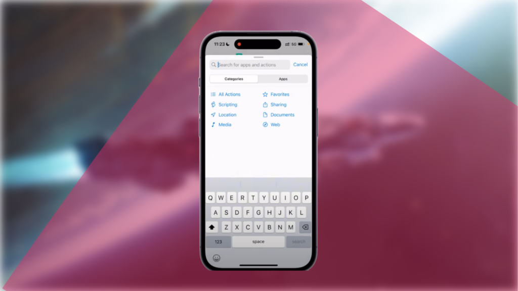set up delta and other retro apps on action button