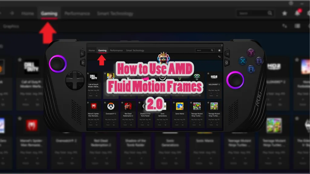 How to Install and Use AMD Fluid Motion Frames on Asus ROG Ally X
