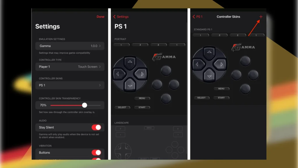 setting up Gamma PS1 emulator on iPhone and iPad.