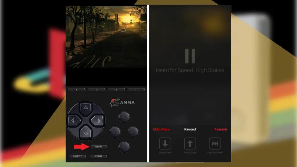 how to save stats on Gamma PS1 emulator
