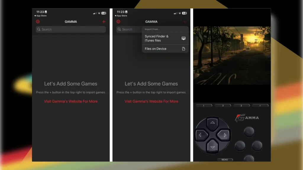 setting up Gamma PS1 emulator on iPhone and iPad.