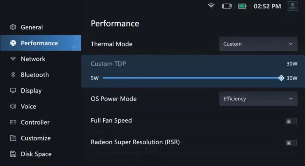 Legion Go settings for 4K 120Hx monitor