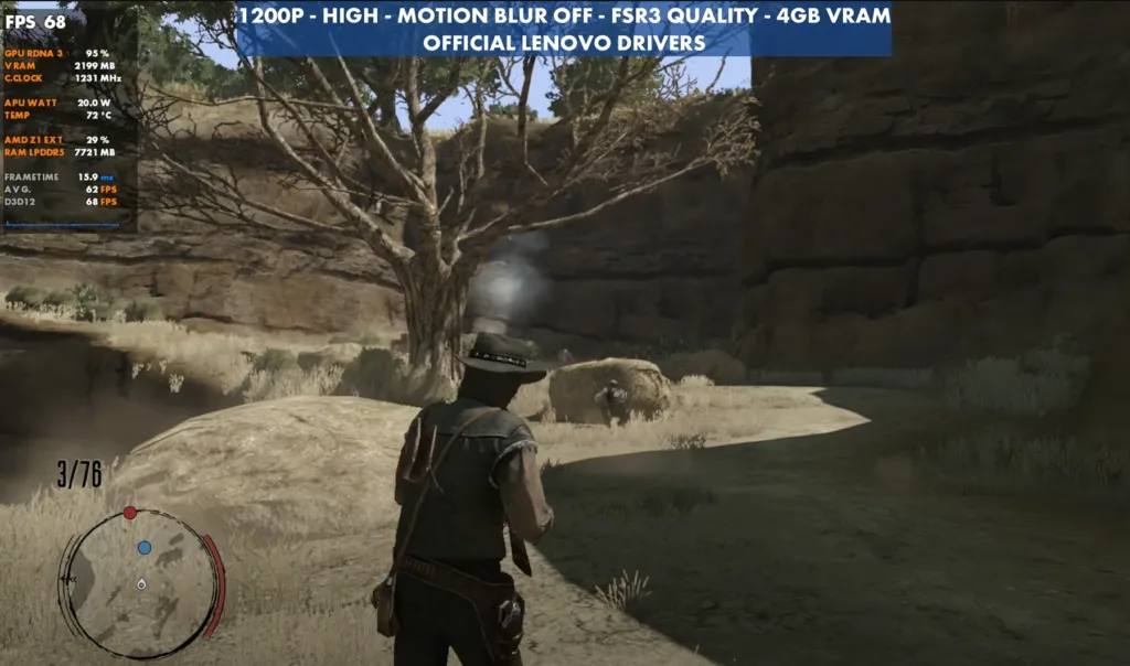 RDR Legion Go Benchmarks