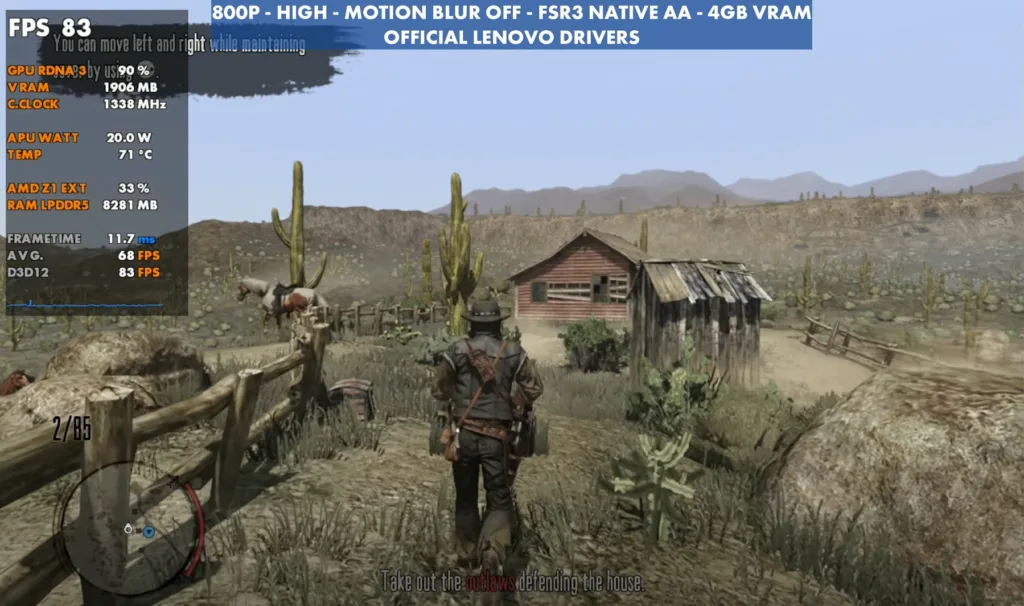 RDR Legion Go Benchmarks