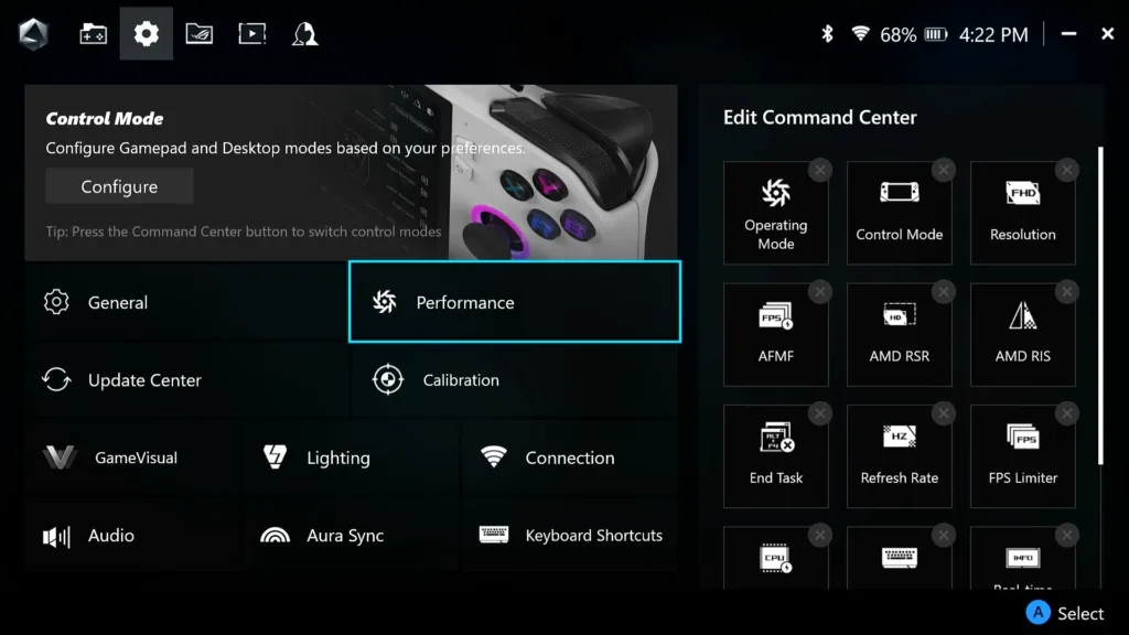how to turn off cpu boost in rog ally and ally x