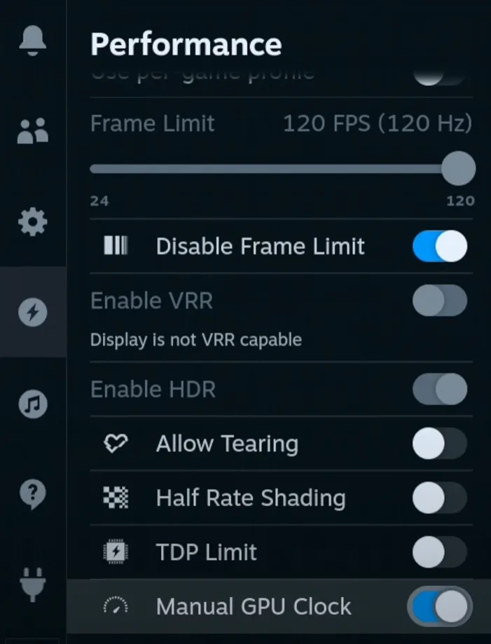 steam deck handheld settings for marvel rivals.