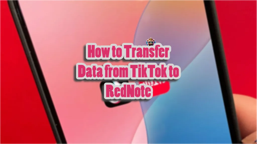 how to import tiktok data to rednote