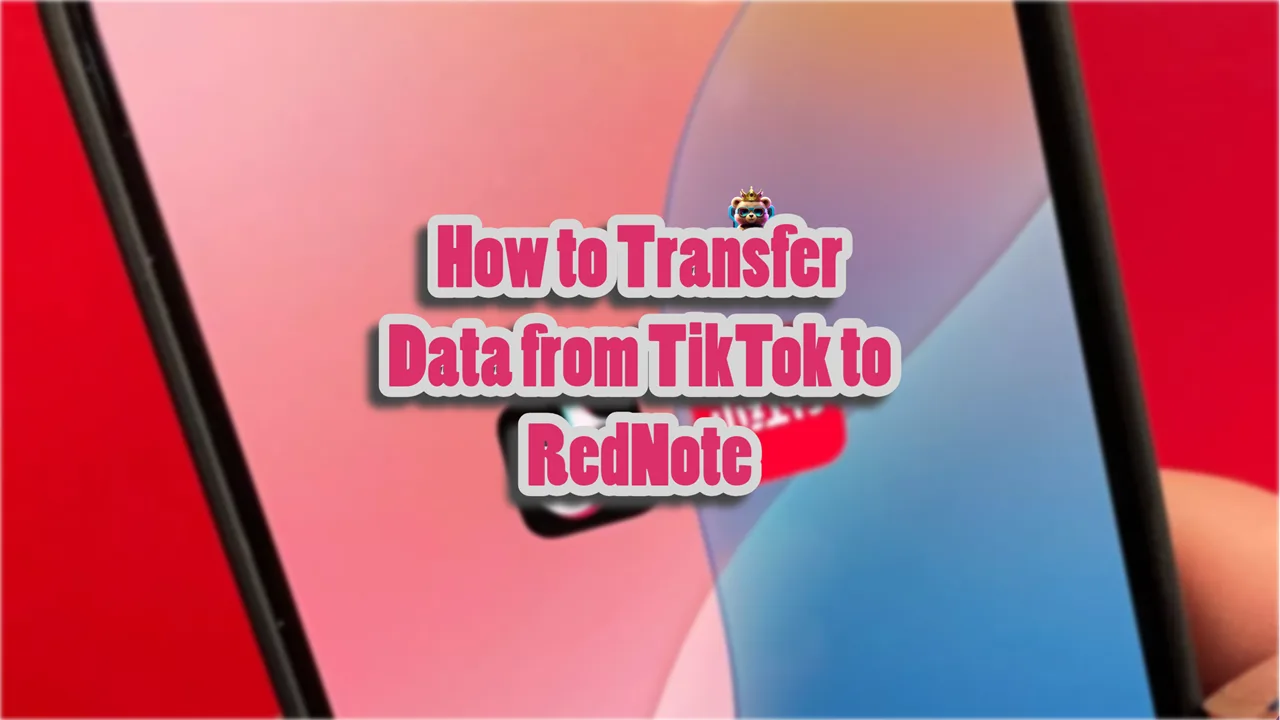 how to import tiktok data to rednote