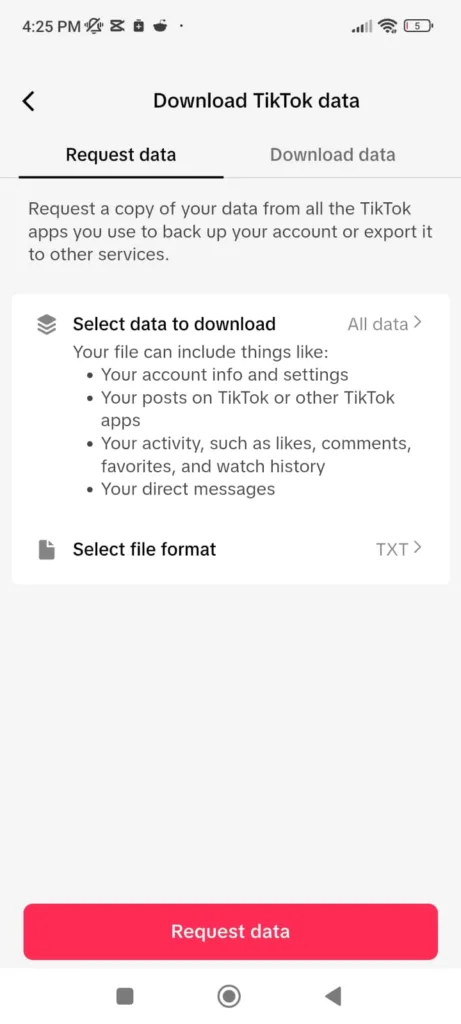 how to import tiktok data to rednote
