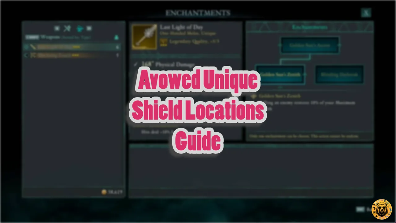 Avowed Unique Shield Locations