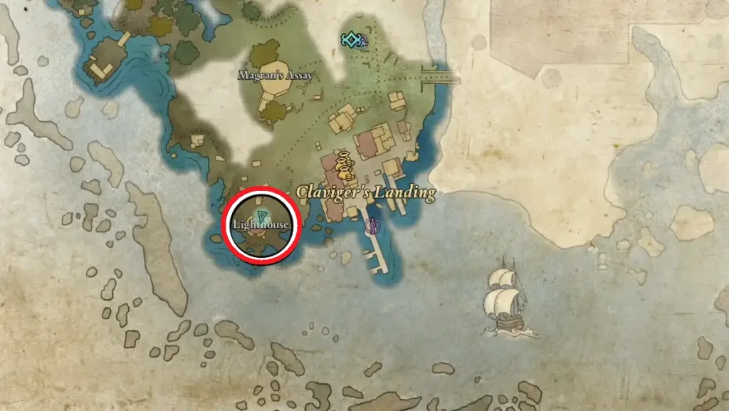 Captain Henqua’s Spoils Treasure Map location