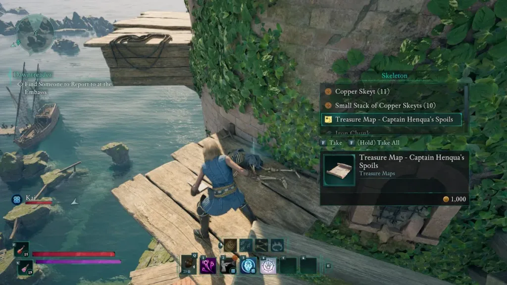 Captain Henqua’s Spoils Treasure Map location