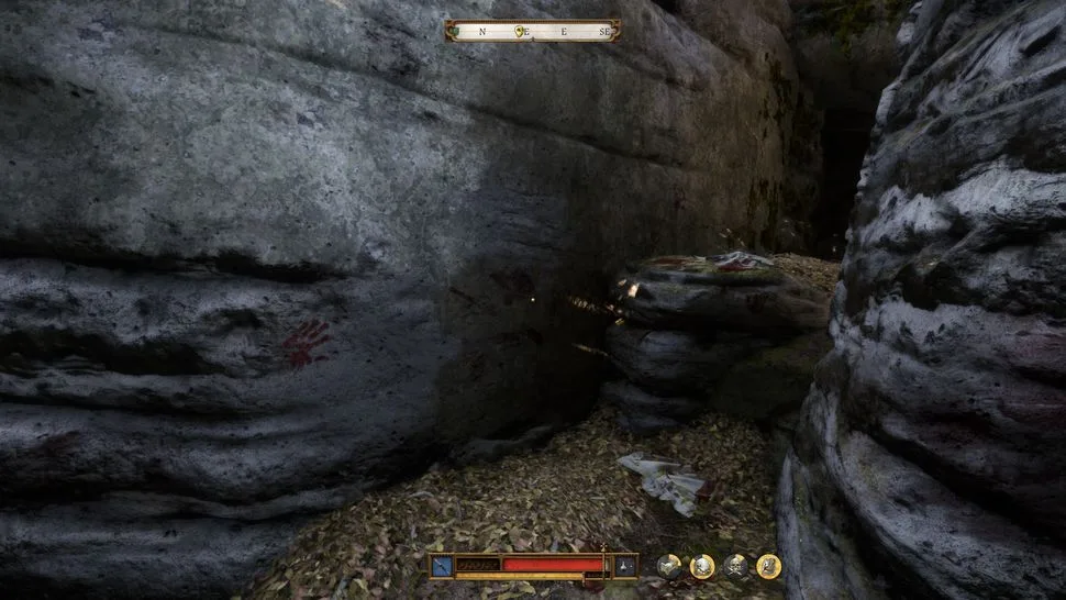 Marika's location inside a cave
