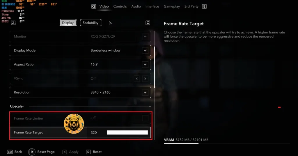 How to enable the Assassin's Creed Shadows in-game FPS limiter to fix in-game crashes?