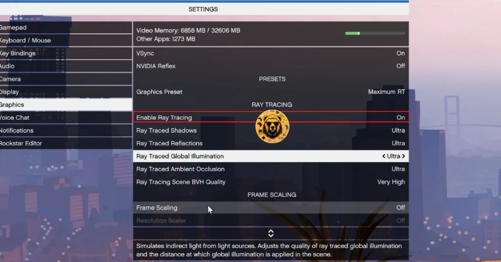 Disable Ray Tracing option in GTA 5 Enhanced to fix in-game crashes on PC.