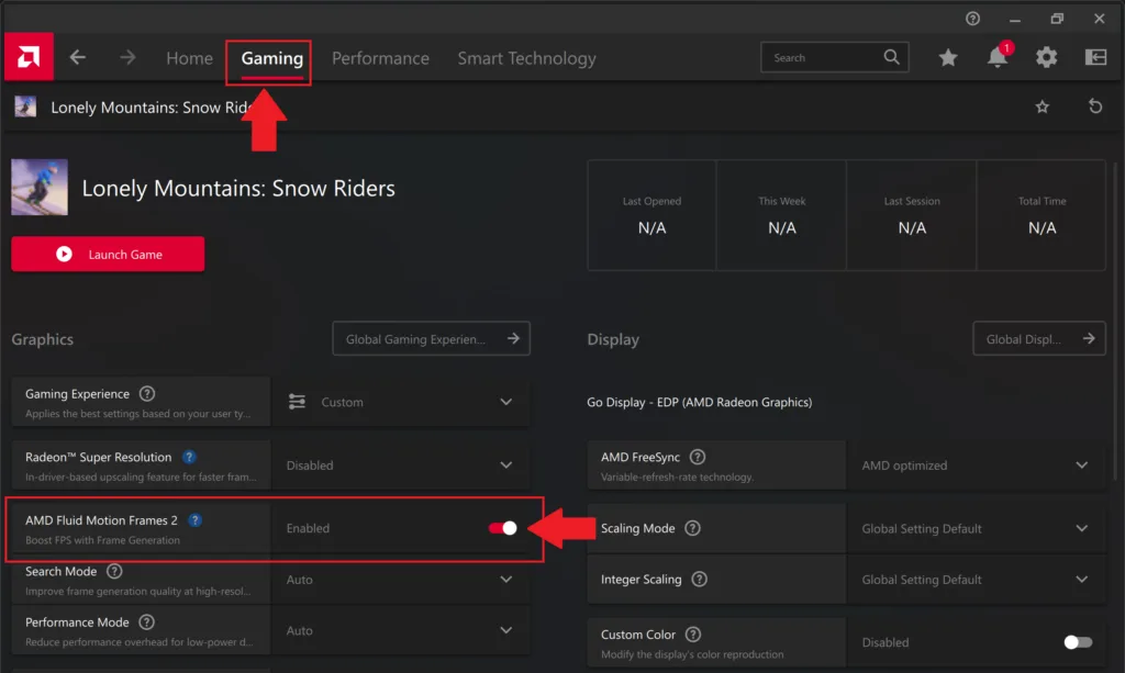 How to Enable AMD Fluid Motion Frames AFMF 2