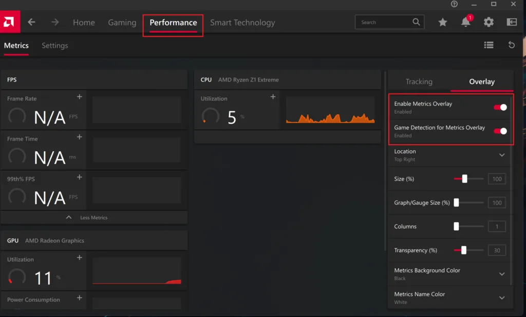 afmf 2 settings for legion go