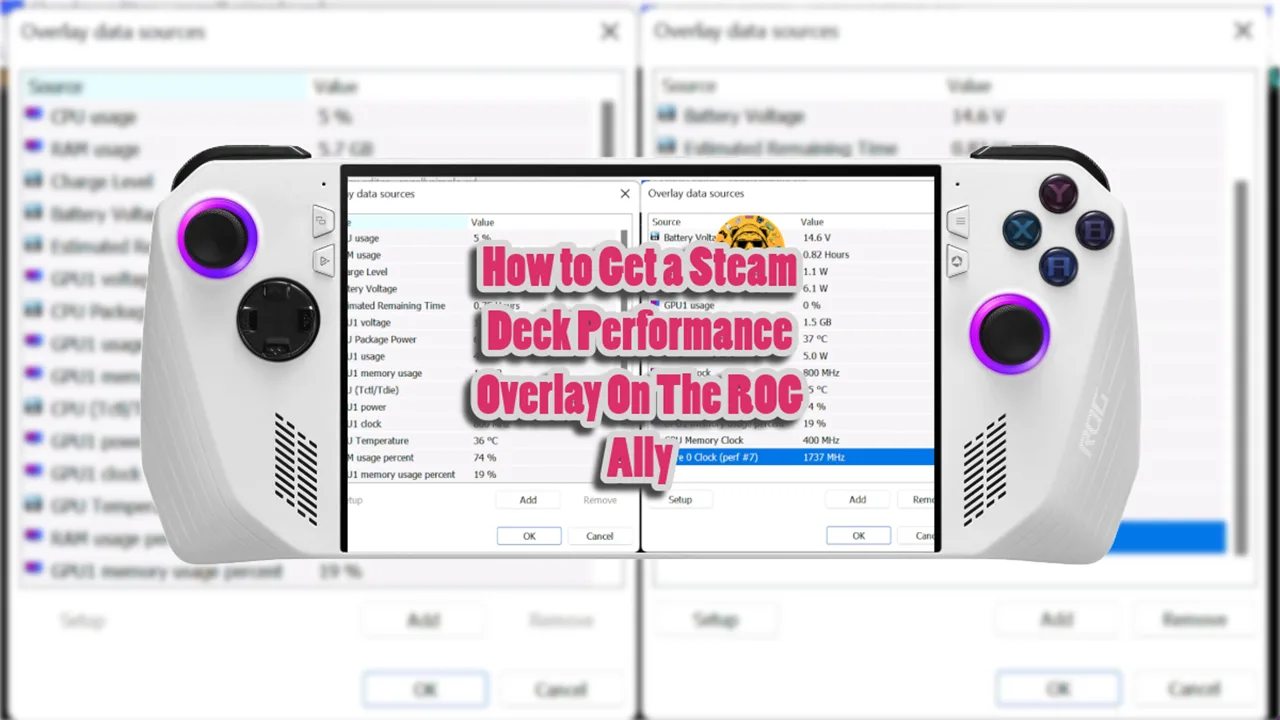 How to Get a Steam Deck Performance Overlay On The ROG Ally