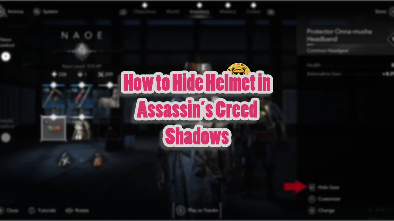 How to Hide Helmet in Assassin’s Creed Shadows