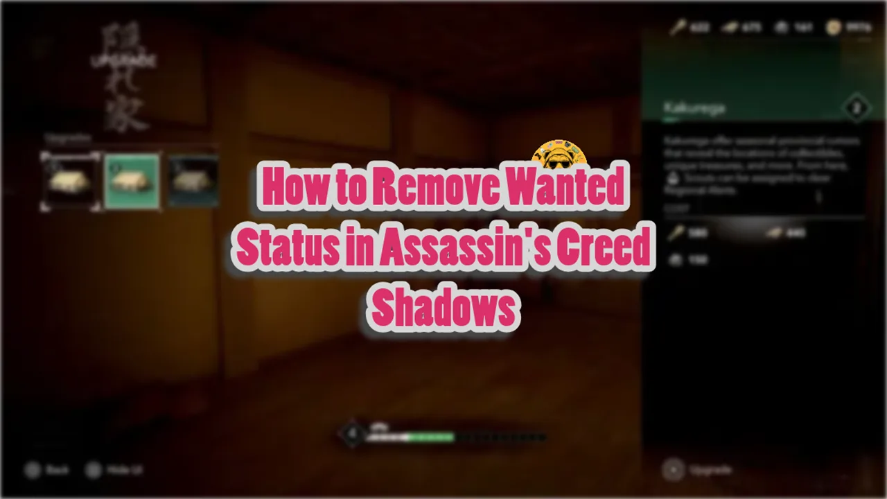 How to Remove Wanted Status in Assassin's Creed Shadows