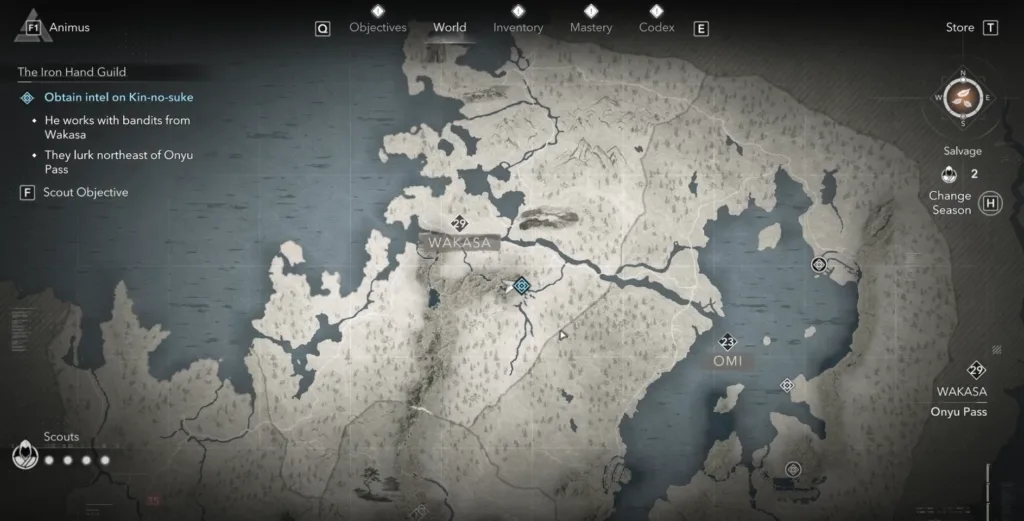 Merchant Kin-No-Suke Location in ac shadows