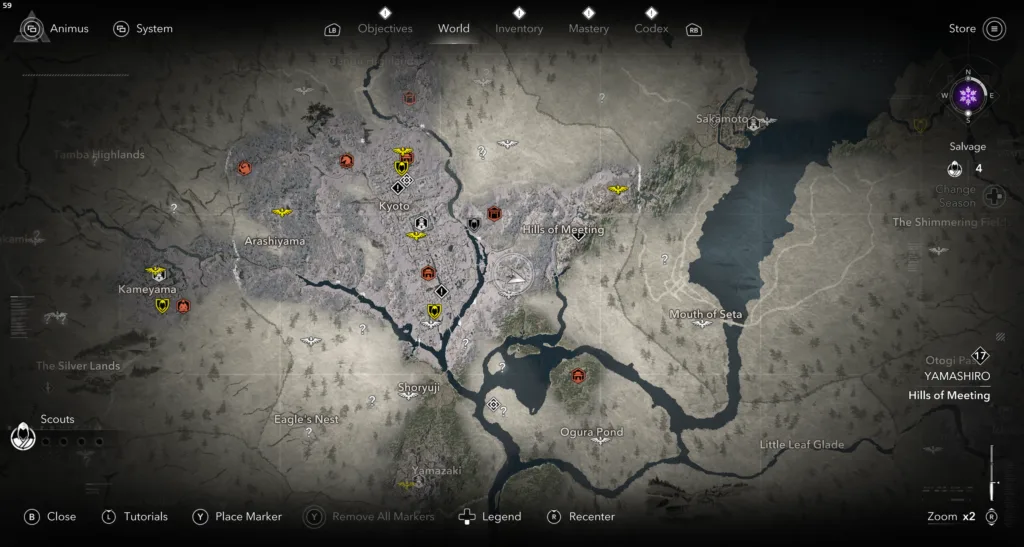 Ujimasa Location in Assassin's Creed Shadows