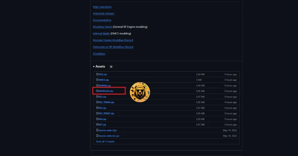 How to download the REFramework tool to disable the vignetter effect in Monster Hunter Wilds?