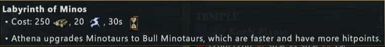 Upgrade Minotaurs in AoM Retold