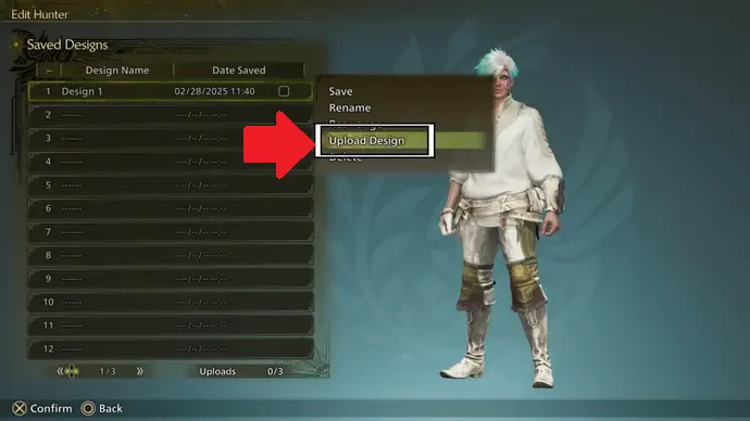 Create and Share Character Codes in Monster Hunter Wilds
