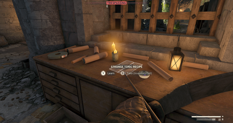 Strange Tonic Recipe location in Atomfall