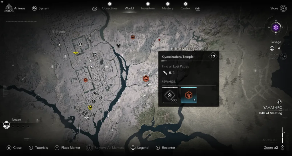 Ujimasa Location in Assassin's Creed Shadows