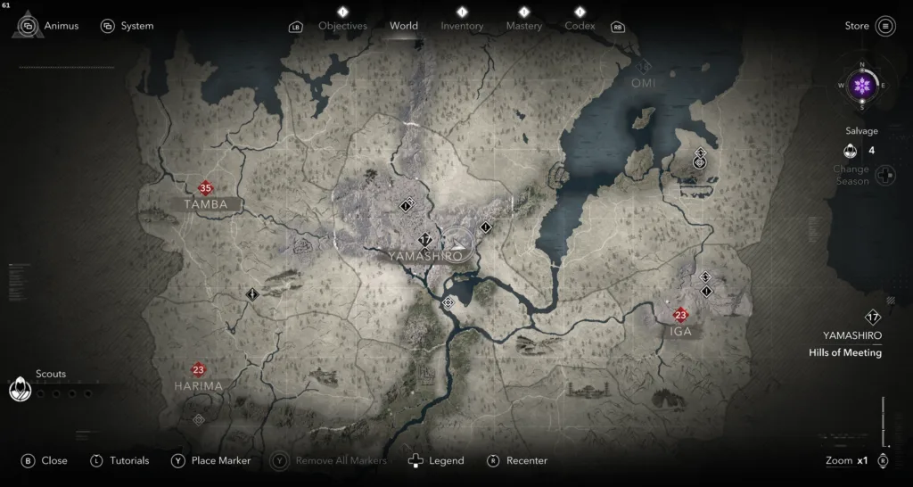 Ujimasa Location in Assassin's Creed Shadows