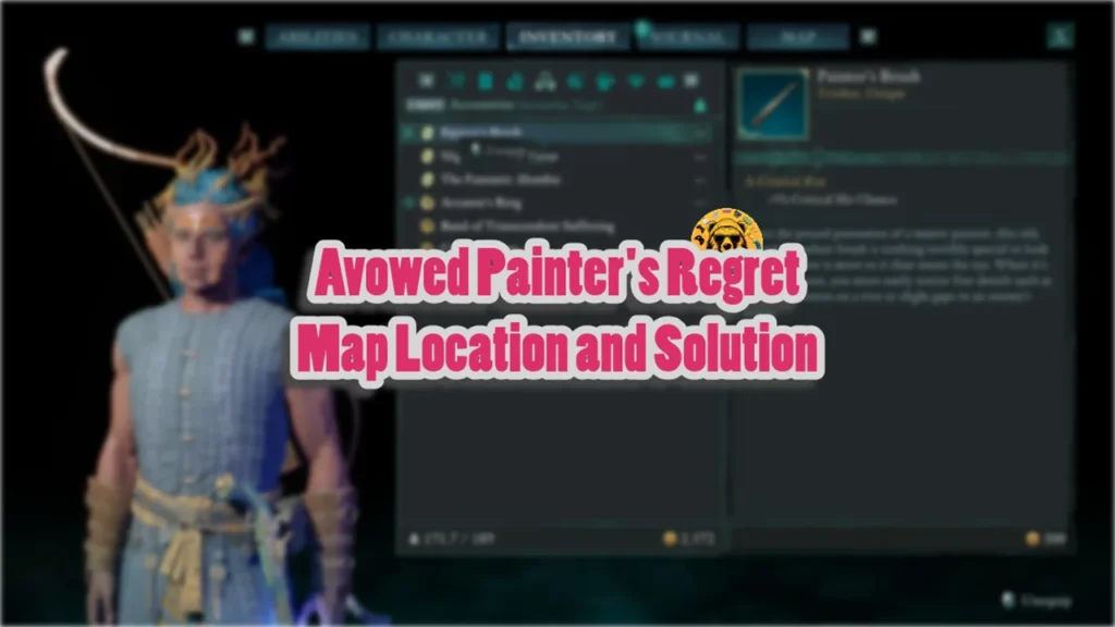 Avowed Painter's Regret Map Location and Solution