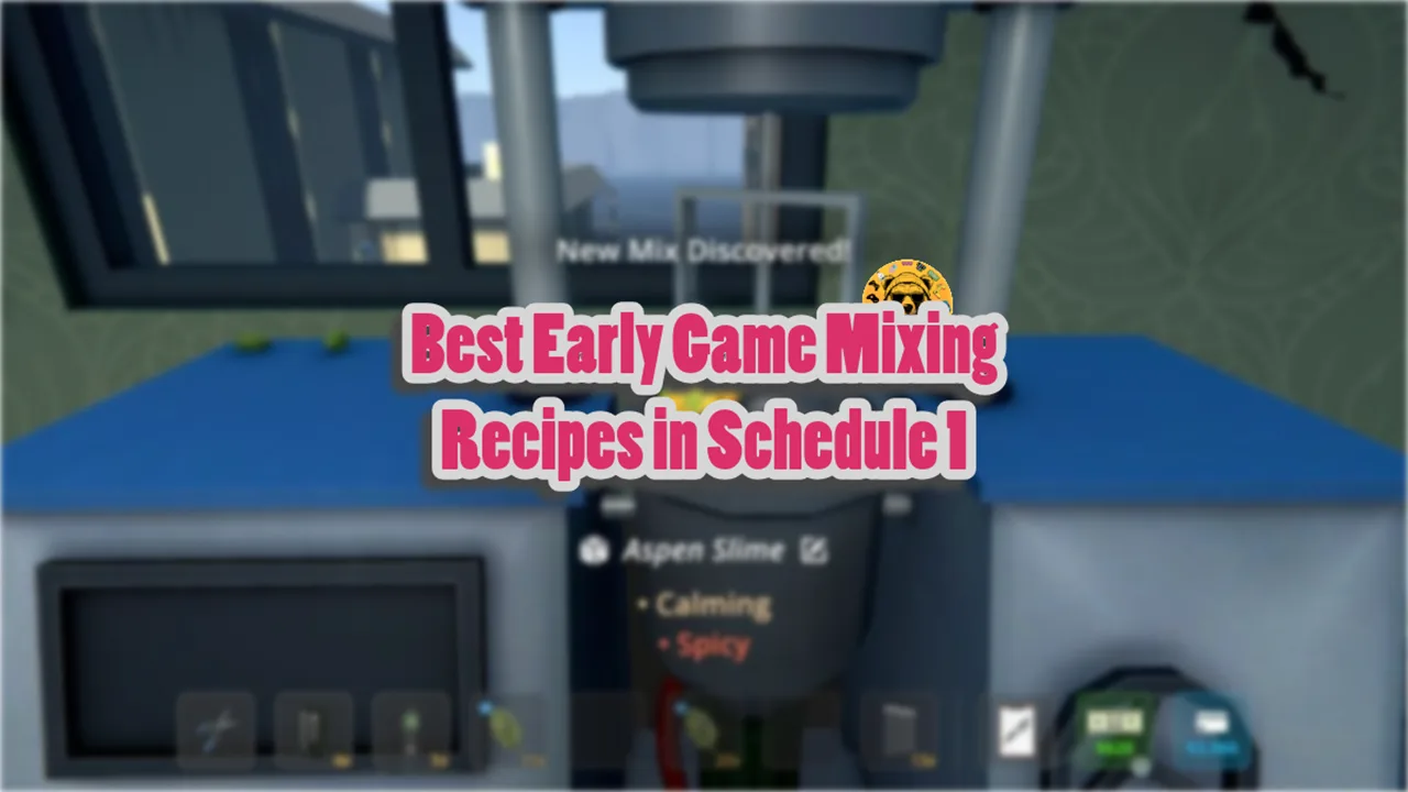 Best Early Game Mixing Recipes in Schedule 1