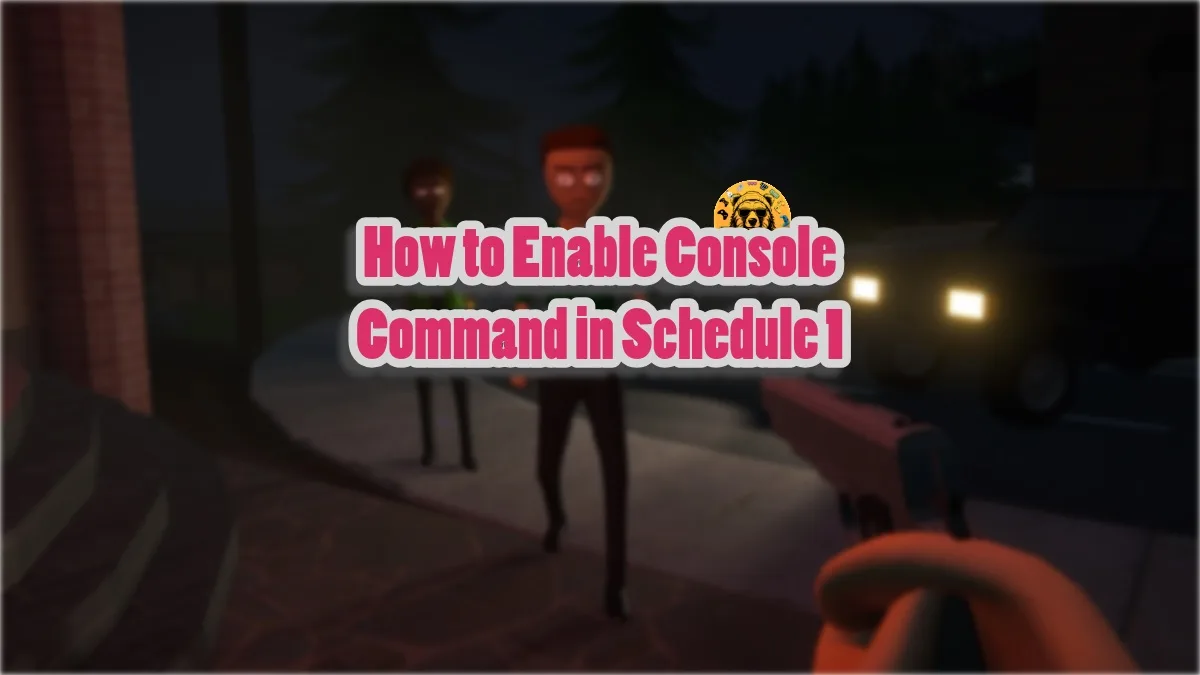 How to enable and use the console command in Schedule 1?