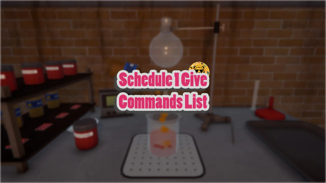 Schedule 1 Hidden Items List and Give Command IDs Guide
