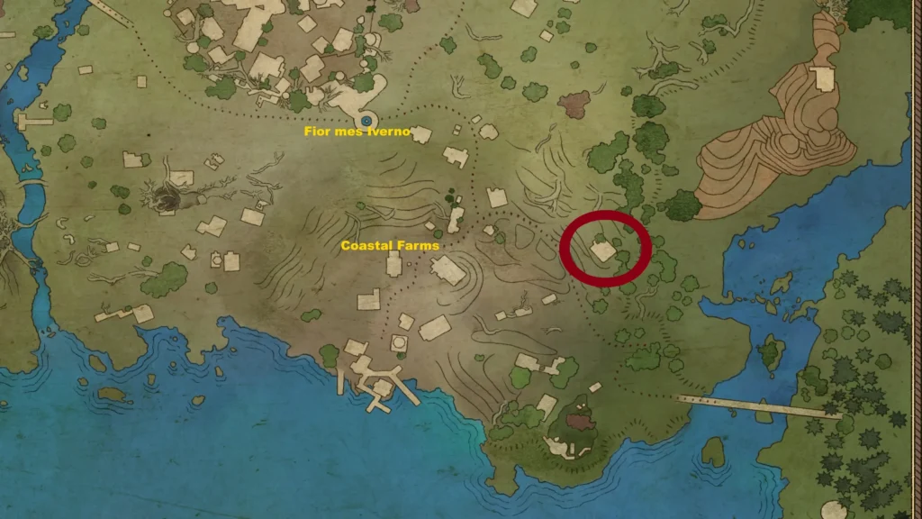 Where to find Painter’s Regret treasure map
