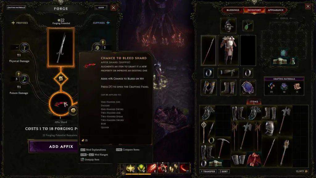 Dismantle and Salvage Items in Last Epoch