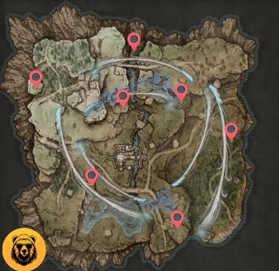 Evergoals locations in Elden Ring Nightreign