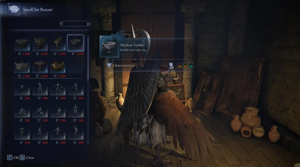 Elden Ring Nightreign relic color slots