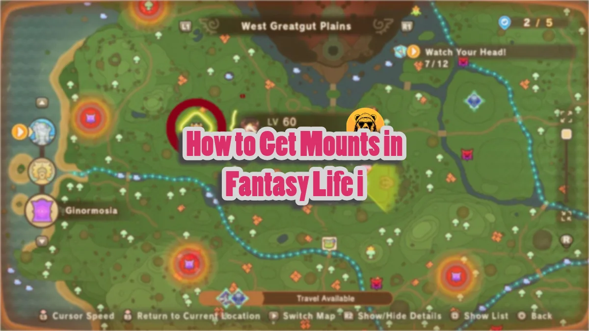 How to Get Mounts in Fantasy Life i