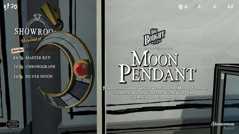 Moon Pendant Blue Prince