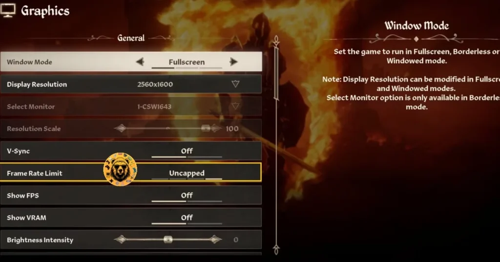 How to enable the Frame Rate Limit setting to fix Fatal Error in Oblivion Remastered?