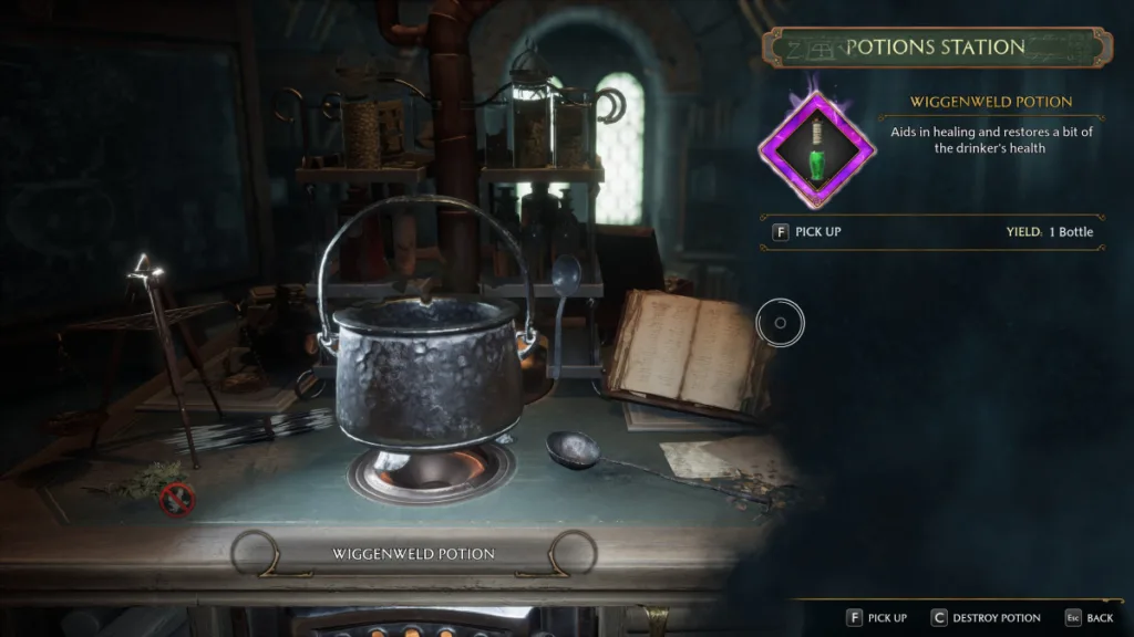 brewing Wiggenweld potion